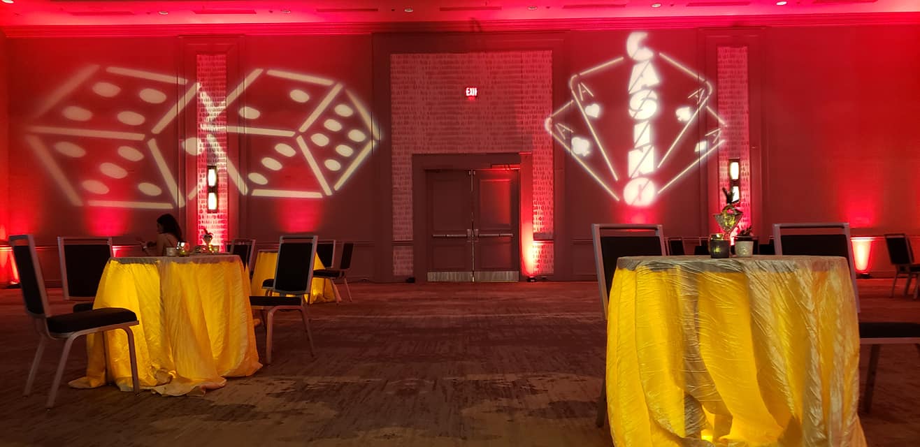 Casino Masqurade themed party at the Minneapolis Hilton.