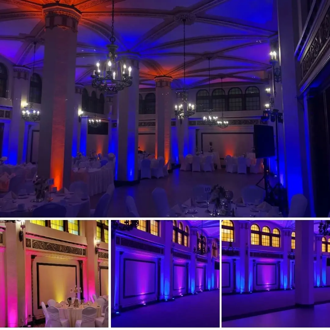 Moorish Room wedding lighting by Duluth Event Lighting.