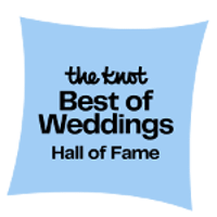 Duluth Event Lighting winning the Knot Best of Weddings Hall Of Fame award in 2025