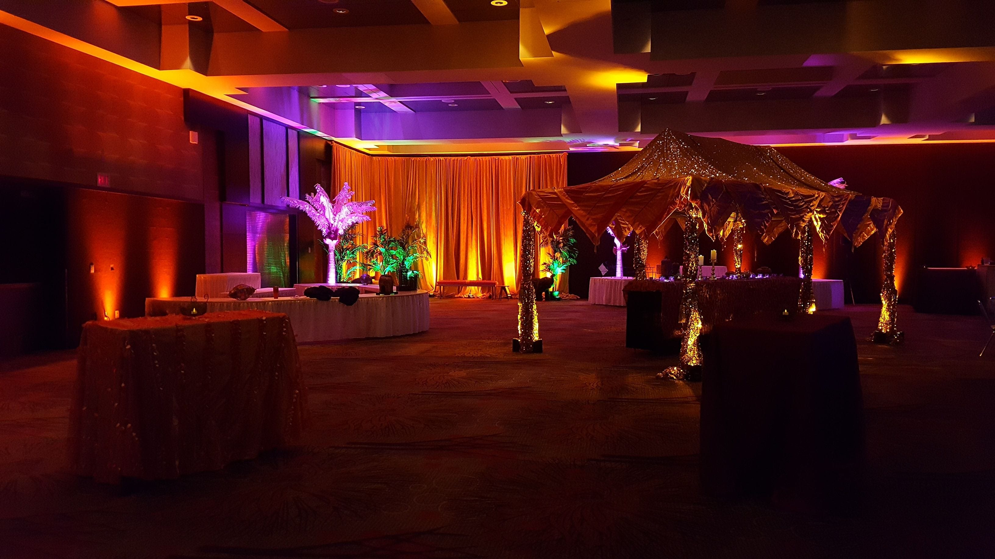 Arabian theme in the Lake Superior Ballroom, DECC.
Decor by Event Lab LLC