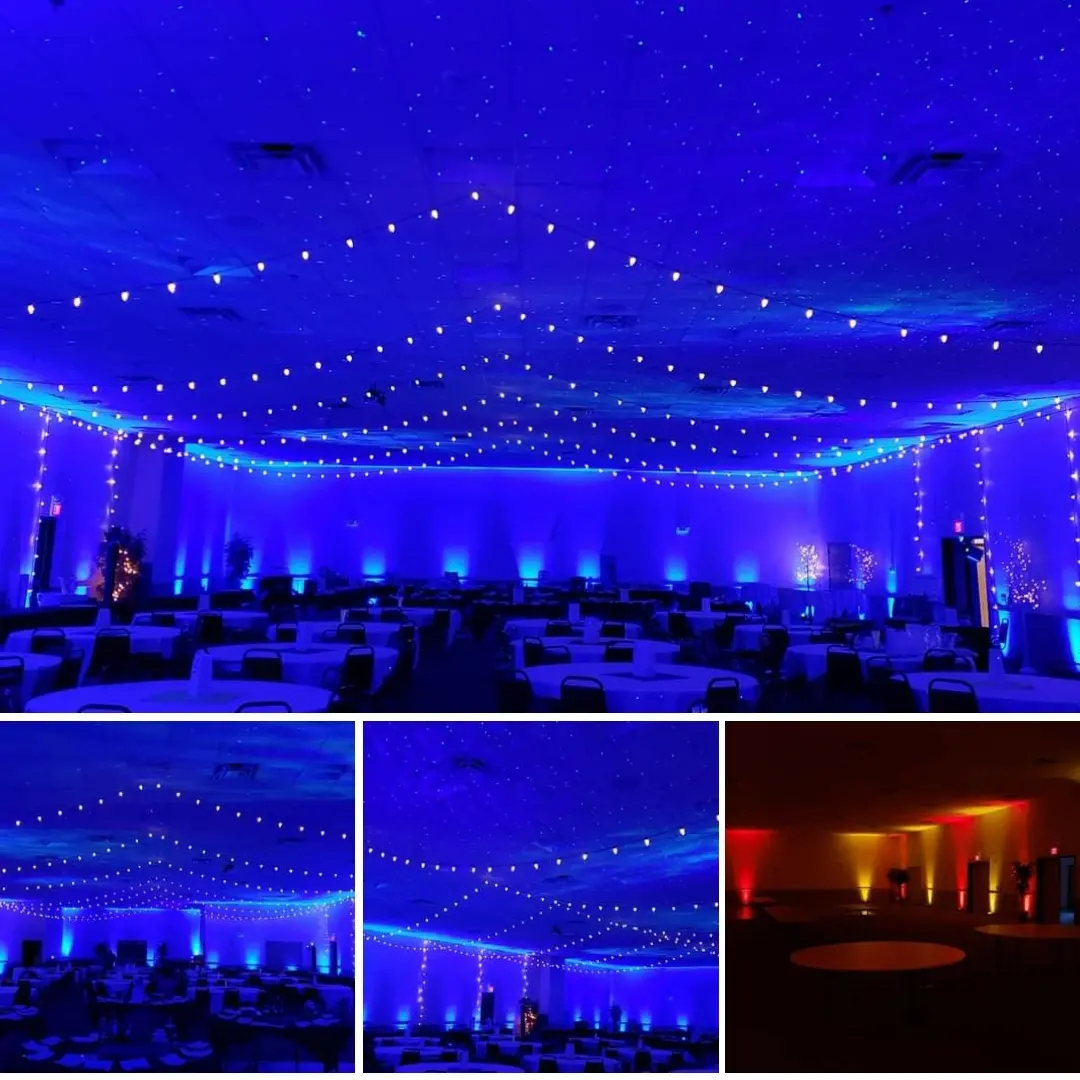 AAD Shrine wedding lighting by Duluth Event Lighting