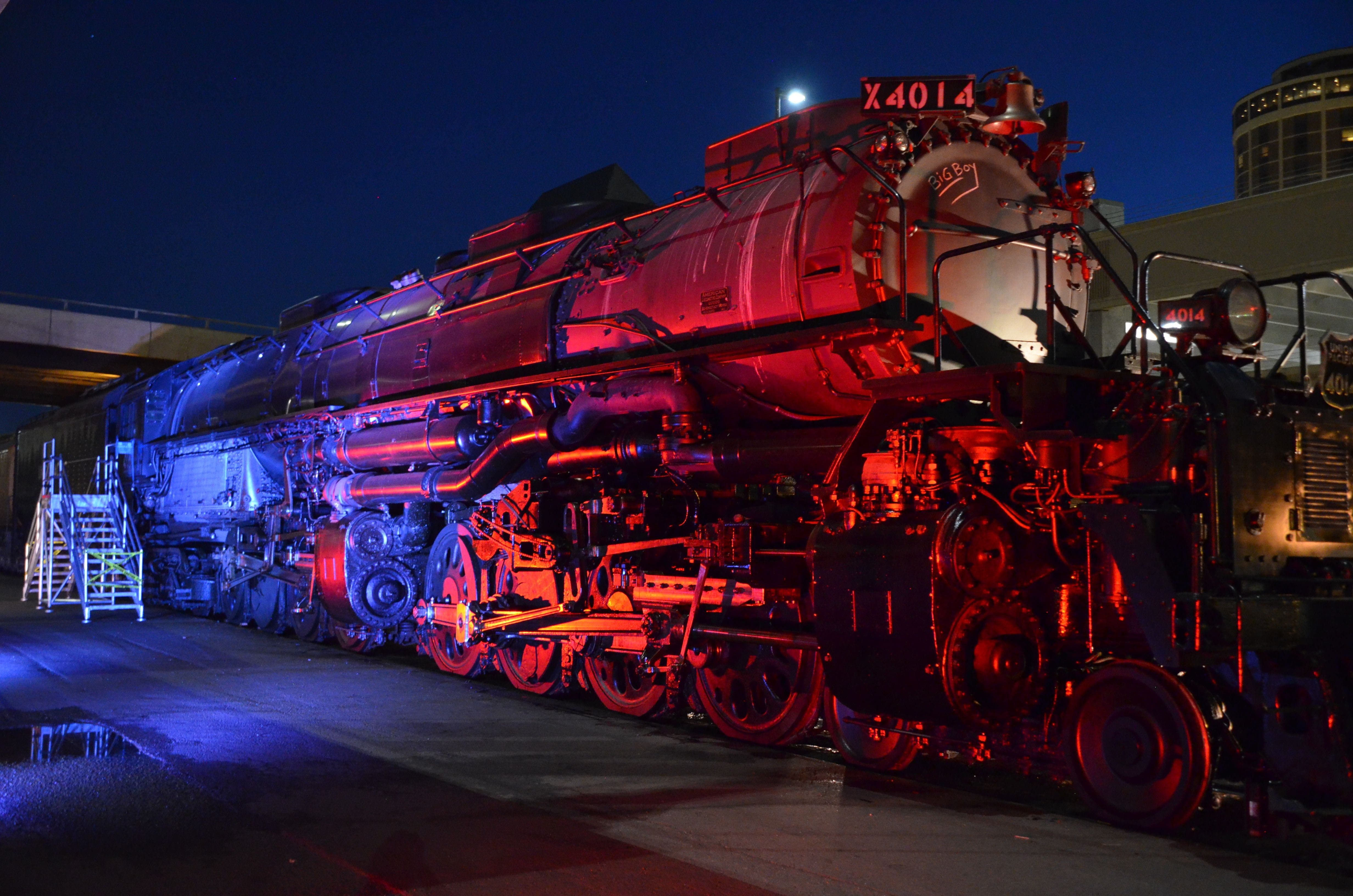 "Big Boy" train outside the Duluth Depot.