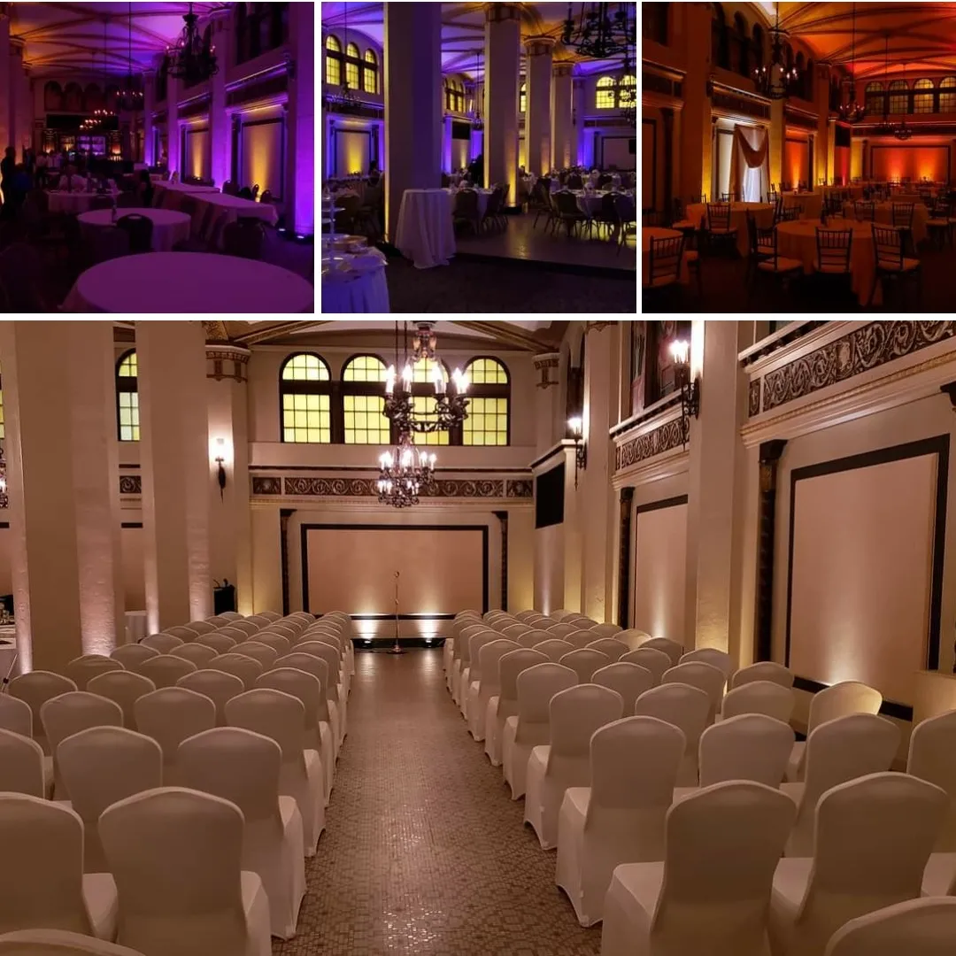Moorish Room wedding lighting by Duluth Event Lighting.
