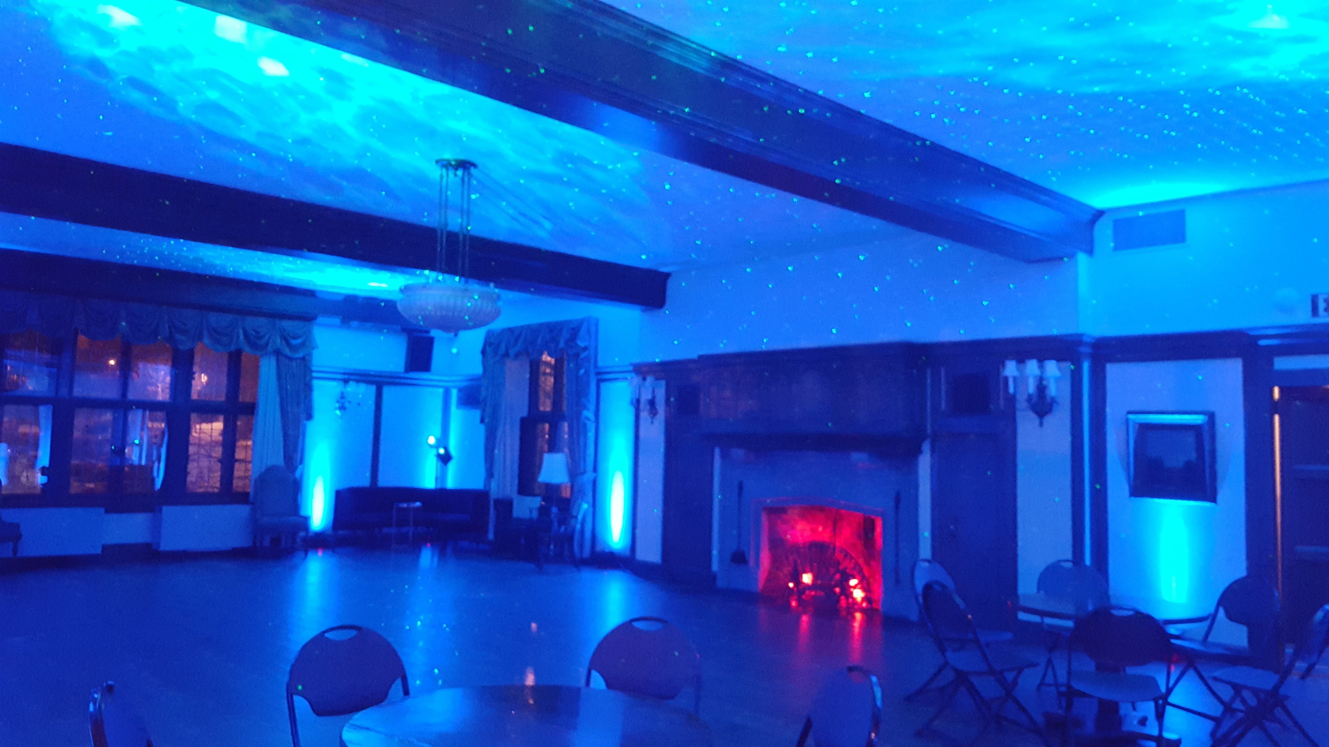 Northern Lights theme in the Western Lounge at the Kitchi Gammi Club.